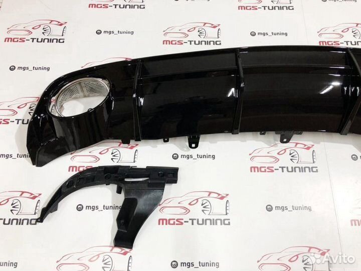 Диффузор на Audi A6 в стиле RS6 14-18г для S-Line