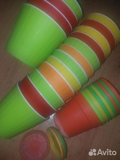 Горшки для цветов горшок пластик бу вазон кашпо