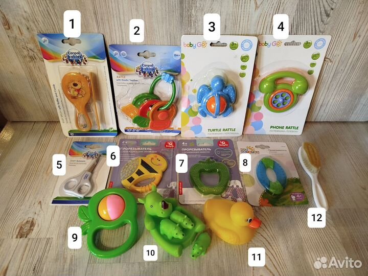 Посуда,бутылочки, прорезыватели новые младенцам
