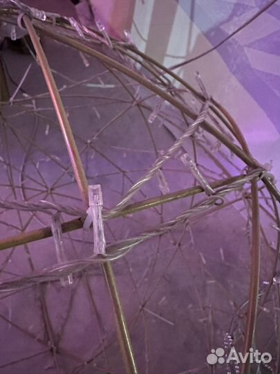 Шар декоративный (метровый) с гирляндой