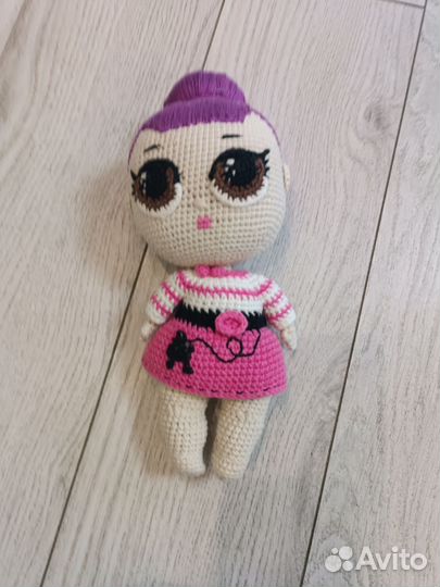 Вязаная кукла лол
