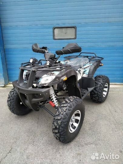 Квадроцикл Grizzly 200cc бело-голубой