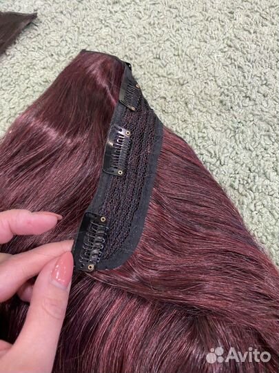 Волосы на заколках