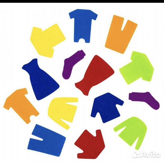 Развивающая деревянная игрушка: прищепка «Большая