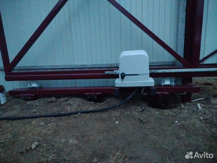Откатные ворота под ключ с доставкой и установкой