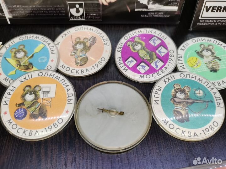 Значки игры xxii олимпиада Москва 1980 СССР