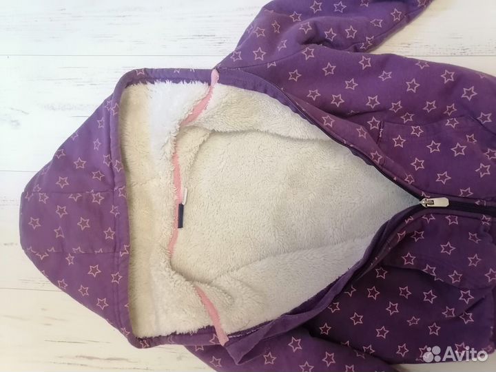 Толстовка утепленная для девочки рост 110-116