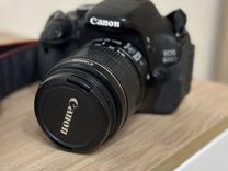 Зеркальный фотоаппарат Canon 600D с китовым объект