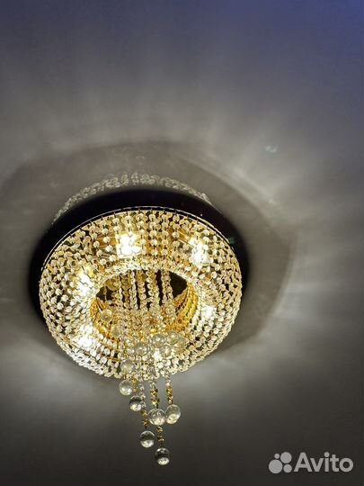 Люстра потолочная хрустальная