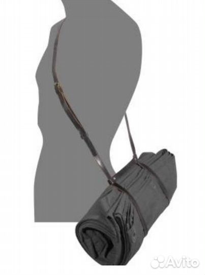 Новые кожанные ремни для переноски плащ- палатки