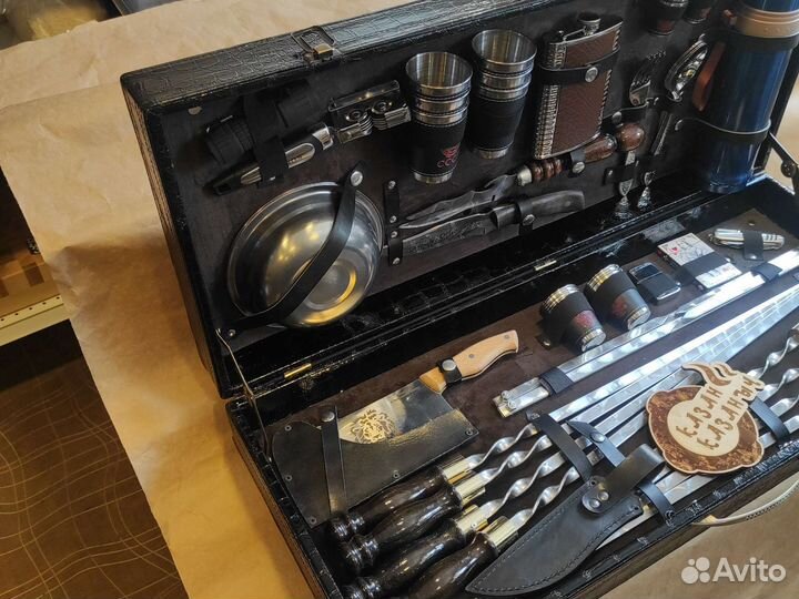 Набор шампуров подарочный