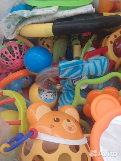 Мешок с детскими погремушками