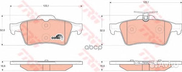 Колодки тормозные дисковые задн ford: C-MAX 07