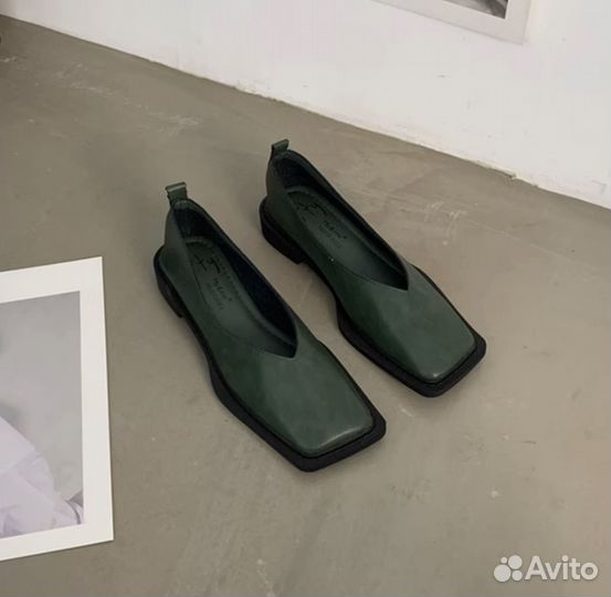 Эластичные балетки vintage