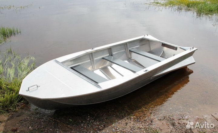Алюминиевая лодка Мста-Н 3.5 м., новая, с булями