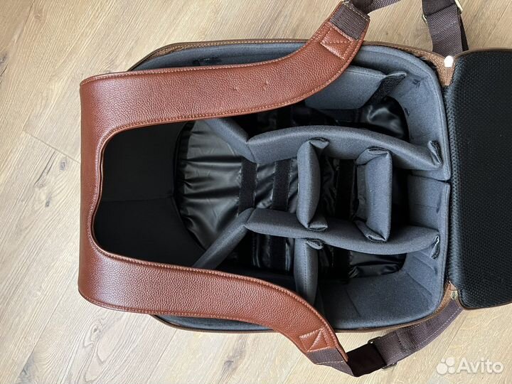 Фоторюкзак из натуральной кожи