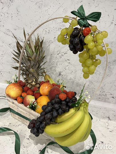 Съедобные фруктовые корзины, съедобные букеты