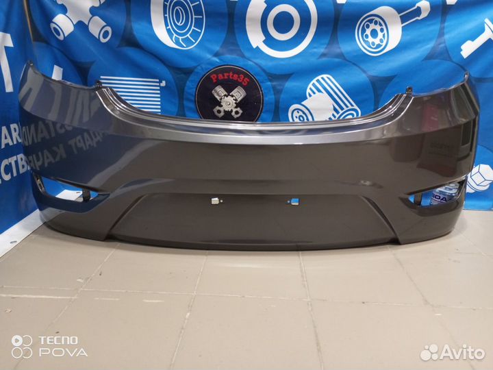 Бампер задний Hyundai Solaris хэтчбек