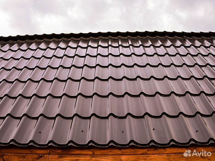 Металлочерепица Монтерей Люкс Плюс рал 8017 Шокола