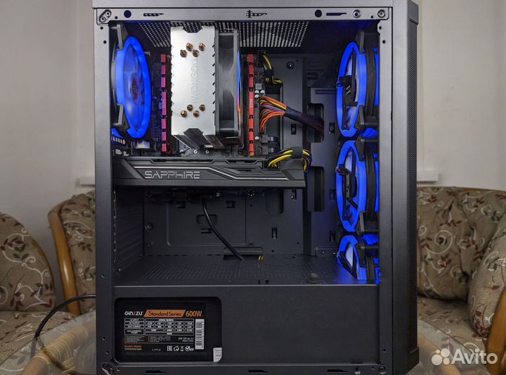 Игровой компьютер Intel 8 ядер,DDR4 16GB,RX470 8Gb