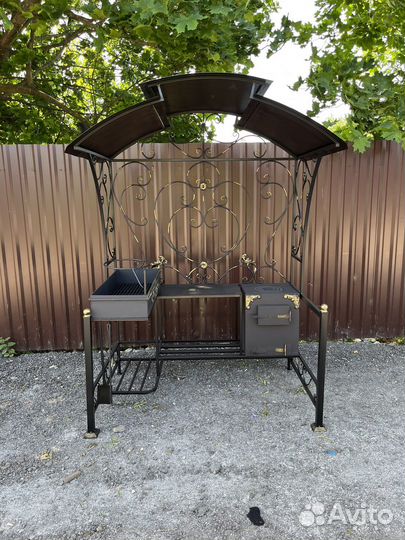 Кованые мангалы с крышей