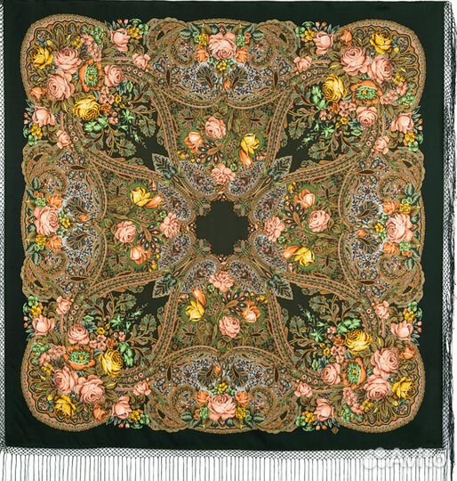 Павловопосадская шаль(платок) шерсть,148*148 новая