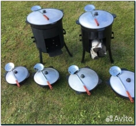 Казан +печь 12л сталь 3мм.Подарок шумовка.Доставка