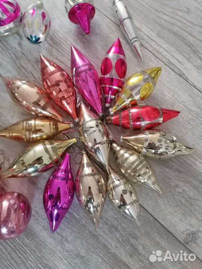 Елочные игрушки СССР, глинка