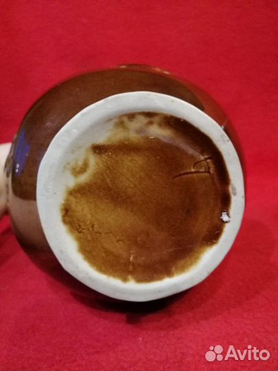 Кувшин керамический советский с крышкой