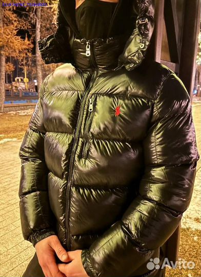 Пуховик с блестящей отделкой от Polo Ralph Lauren