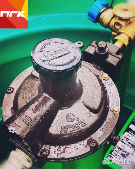 Газгольдер подземный, газификация дома, установка