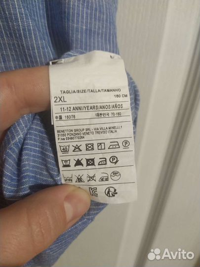 Рубашка Benetton 11/12 лет