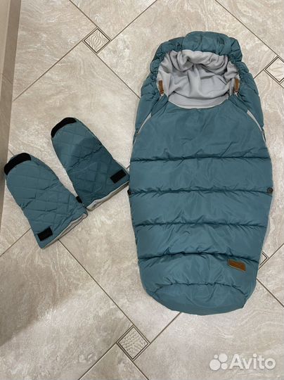 Конверт пуховый mansita и перчатки