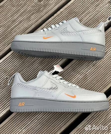 Nike air force 1 серые 2 разм. 42