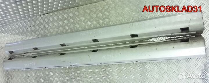 Накладки на порог наружные Опель Вектра Ц рестайли