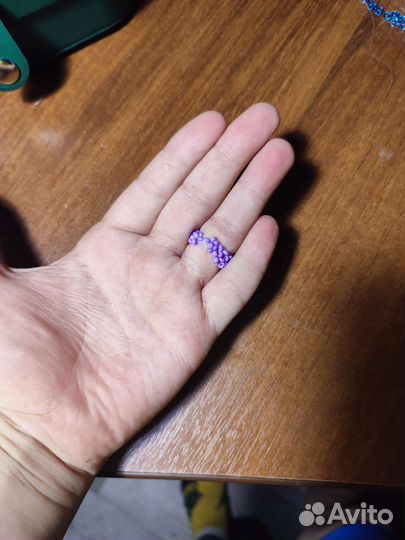 Кольцо из бисера