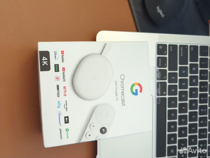 Медиаплеер Google Chromecast + Google TV 4K