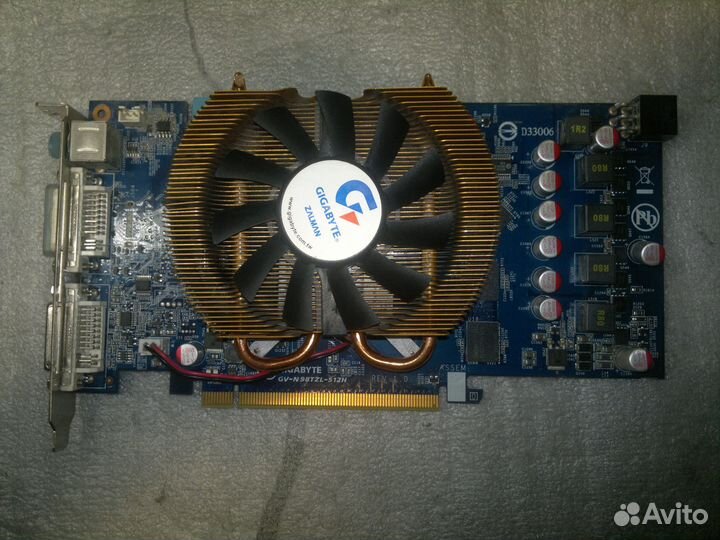 Gigabyte GF 9800GT 700Mhz PCI-E 2.0 512Mb 256 bit
