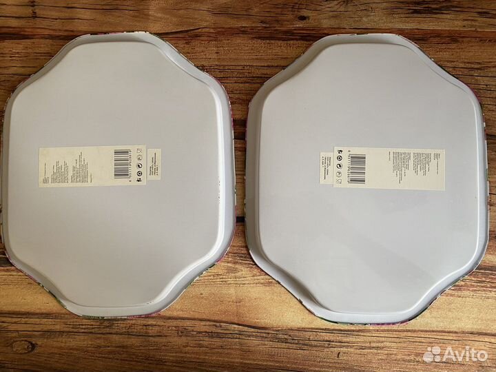 Поднос сервировочный металлический