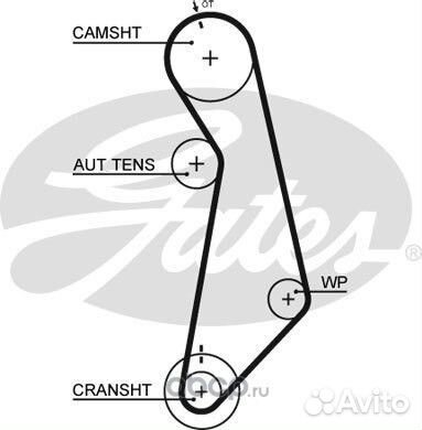 Ремень грм 138x23 Audi A3/A4 1.6/2.0 96, VW Golf/P