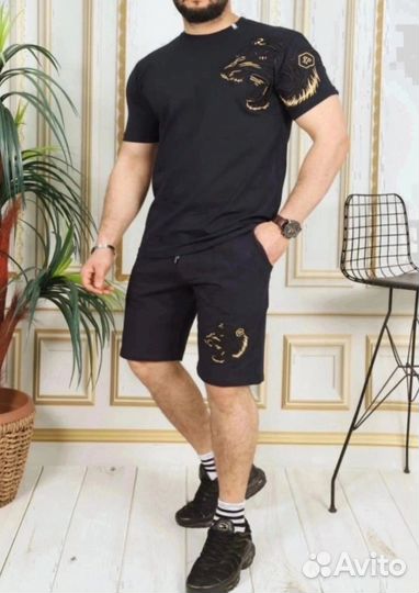 Костюм Philipp Plein мужской черный