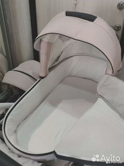 Коляска 2 в 1, Bebetto Torino (экокожа+ткань)