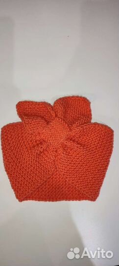 Повязка на голову вязаная