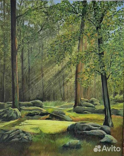 Картина маслом на холсте пейзаж