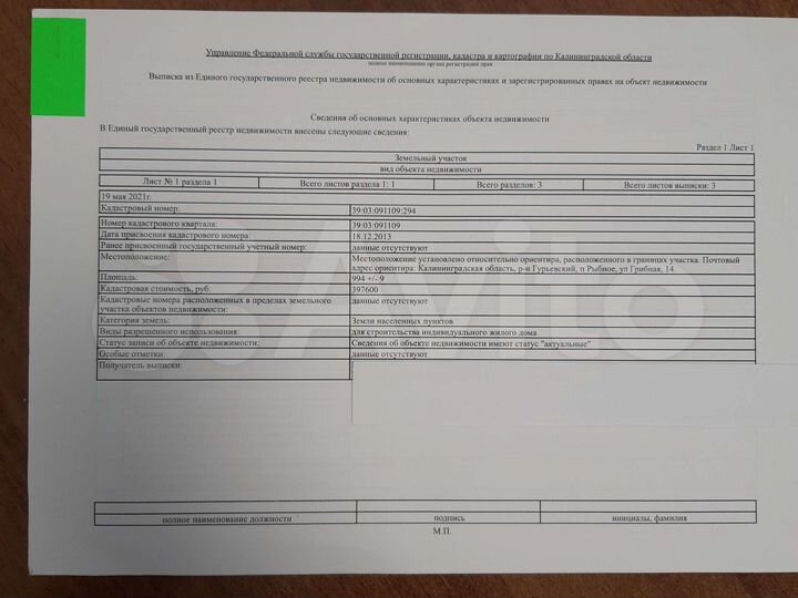 Участок 20 сот. (ИЖС)