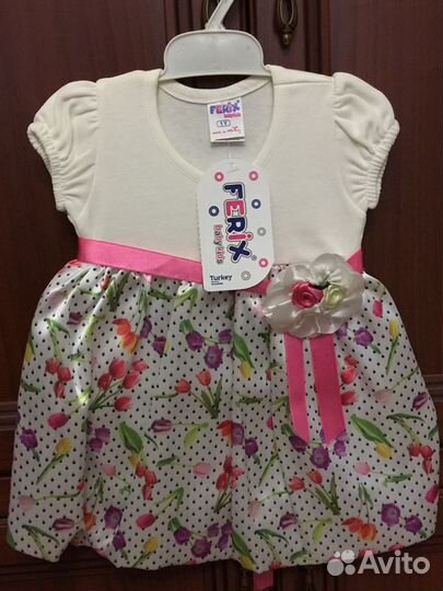 Нарядное платье. Размер 68-74. Новое