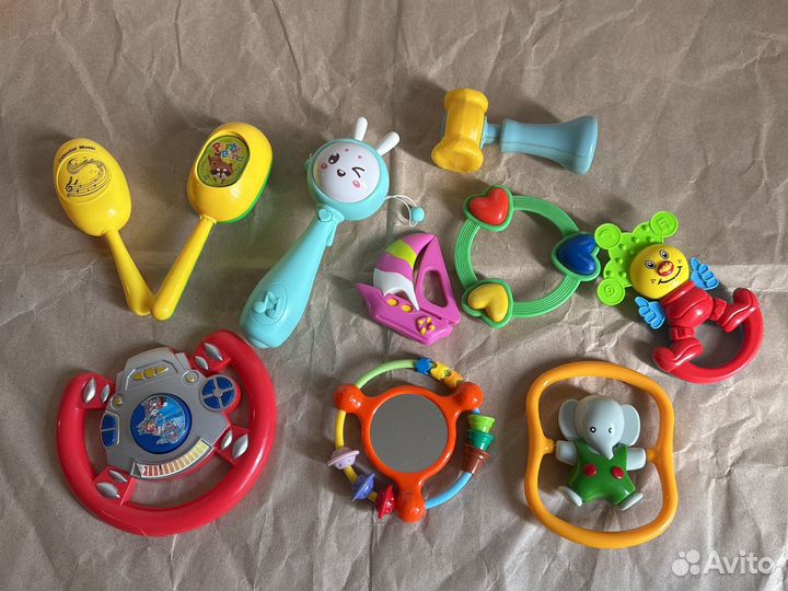 Игрушки погремушки пакетом