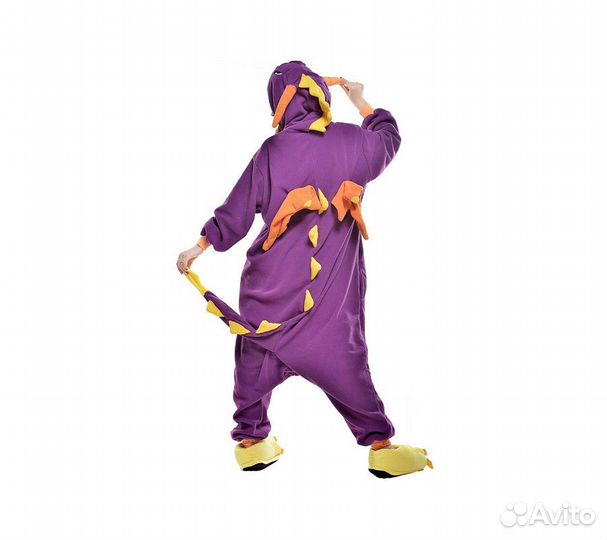 Кигуруми FunFur Фиолетовый Дракон S