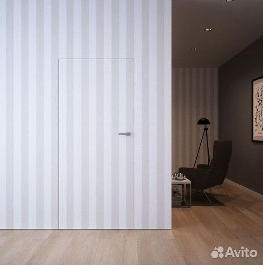 Скрытые межкомнатные двери под отделку