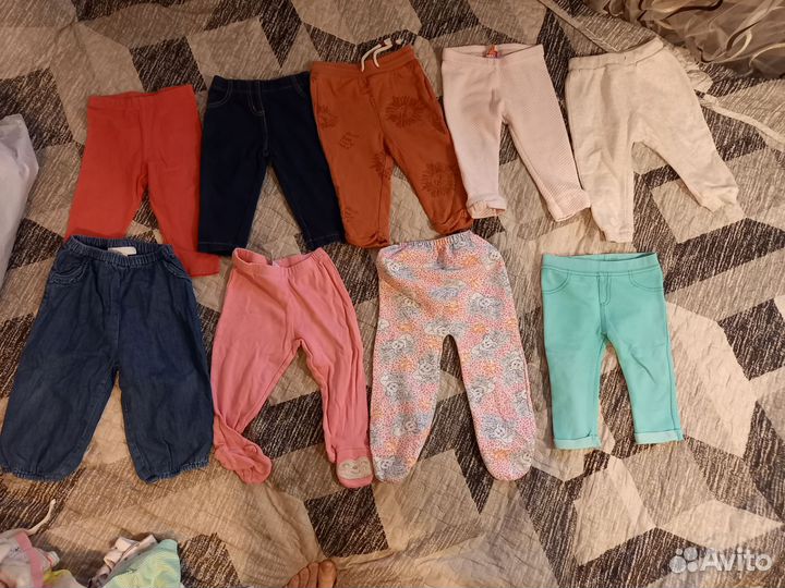 Пакет вещей для девочки размер 68-74